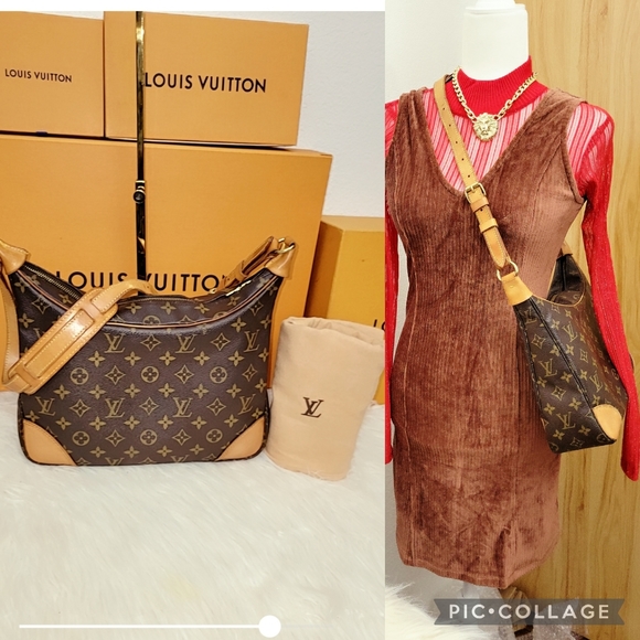 Vintage Louis Vuitton BOULOGNE Monogram 30 Brown, Luxury, Bags \u0026 Wallets on  Carousell
